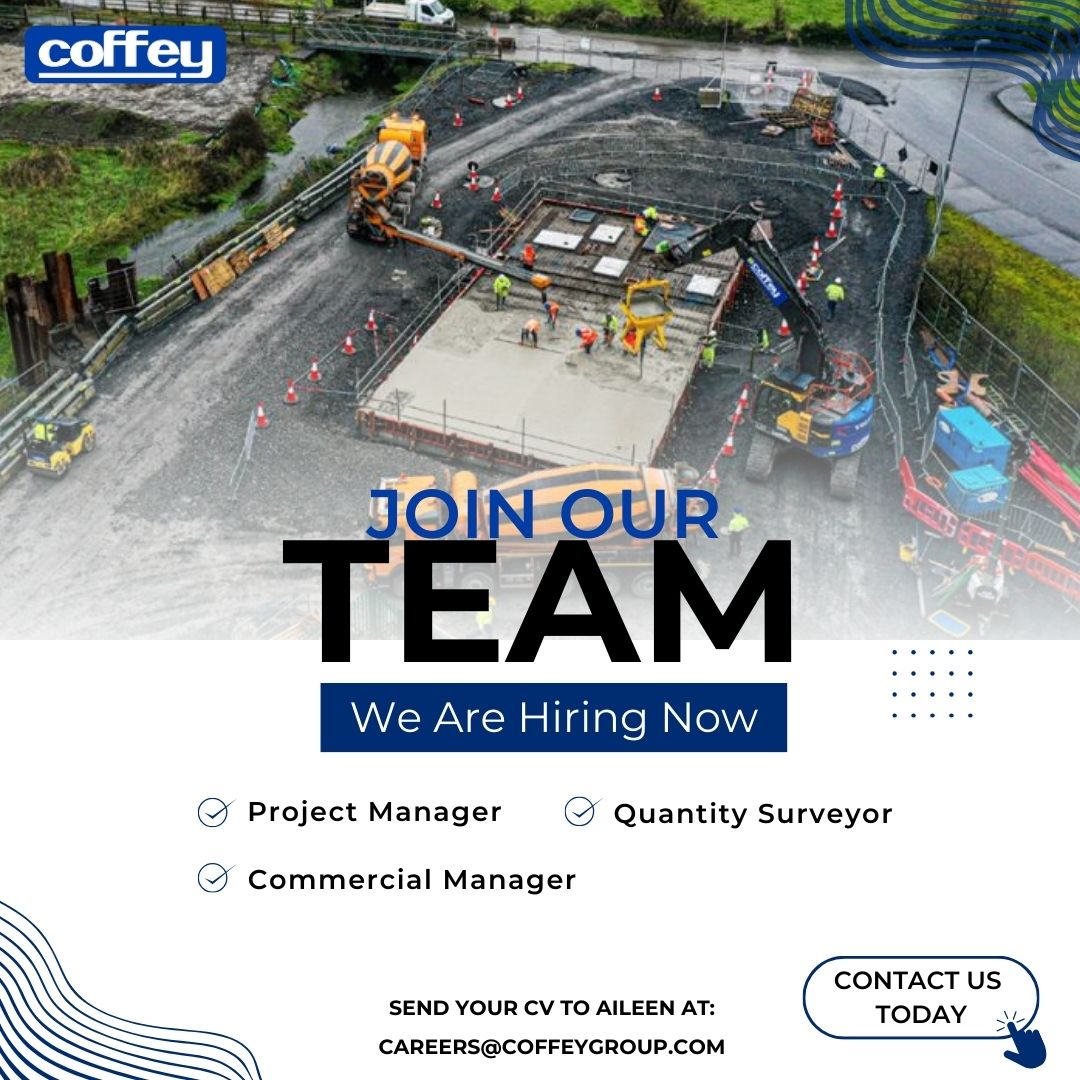 CoffeyGroup's tweet photo. Building a rewarding career in water &amp; civil engineering? ️Coffey (est. 1974) is seeking talented professionals for exciting projects across the Midlands UK!➡️ We offer:
Growth opportunities
Competitive salaries
Supportive &amp; inclusive environment.
https://t.co/zn1XgabKyZ https://t.co/ax9tcYl3eH