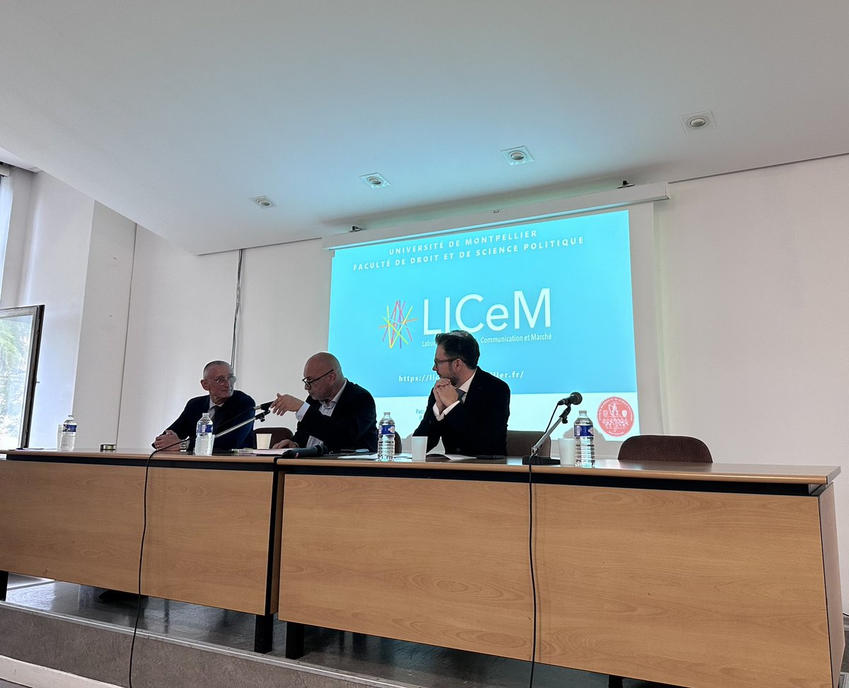 mathildecayot's tweet photo. Ouverture de la 2ème journée du #Droitdumarché sur le thème de la #souverainetééconomique par le Président @Philippe_Auge, le Doyen @GClamour et Jean-Louis Respaud @umontpellier @Faculte_DSP_UM @LICeM_UM https://t.co/eCNMubQfnP
