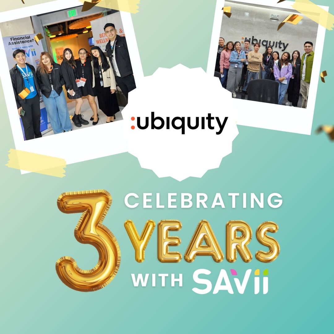 SAViiPH's tweet photo. We are celebrating 3 years of partnership with Ubiquity!

This partnership has fostered a thriving community dedicated to enhancing financial wellness and support.

Here's to many more years of empowering and uplifting Ubiquity employees!

#TransformingLivesTogether https://t.co/0EdjYPgpru