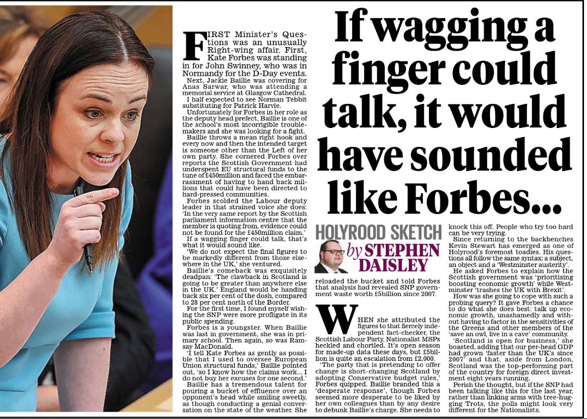 scepticpost's tweet photo. Kate Forbes and Jenny Gilruth serious anger issues under pressure must be the onset of SNPs Nicolavirus. Not a good behavioural example for  the young future voters. 
Vote tactically get this corrupt inept SNP Government that has destroyed Scotland out on 4th July. https://t.co/oojdybMAHw