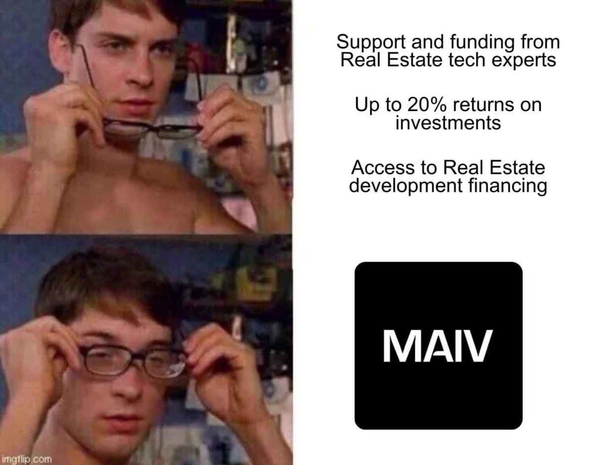 elorae118's tweet photo. @1000xgirl Looking for community to join?  You can experience real estate investment innovation with MAIV. Secure, high-yield returns await!

#MAIV @MAIV_FINANCE https://t.co/u3SsIREc0J