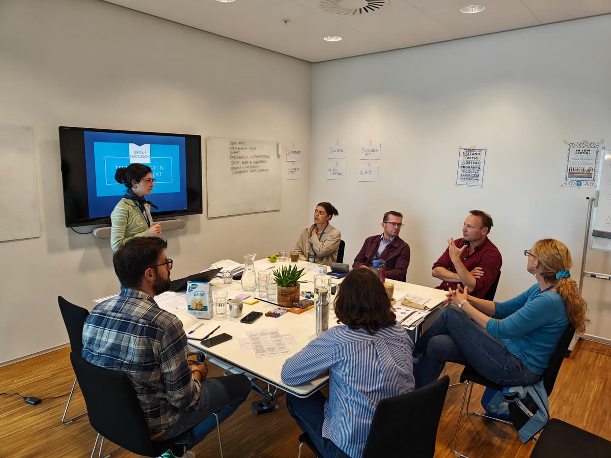 All human beings are born free &amp; equal in dignity and rights!🏳️‍🌈

Yesterday, we held a training for staff on the nexus between #SOGIESC and migration, to address specific protection needs for migrants with diverse sexual orientation &amp; gender identity.

#StandUp4HumanRights