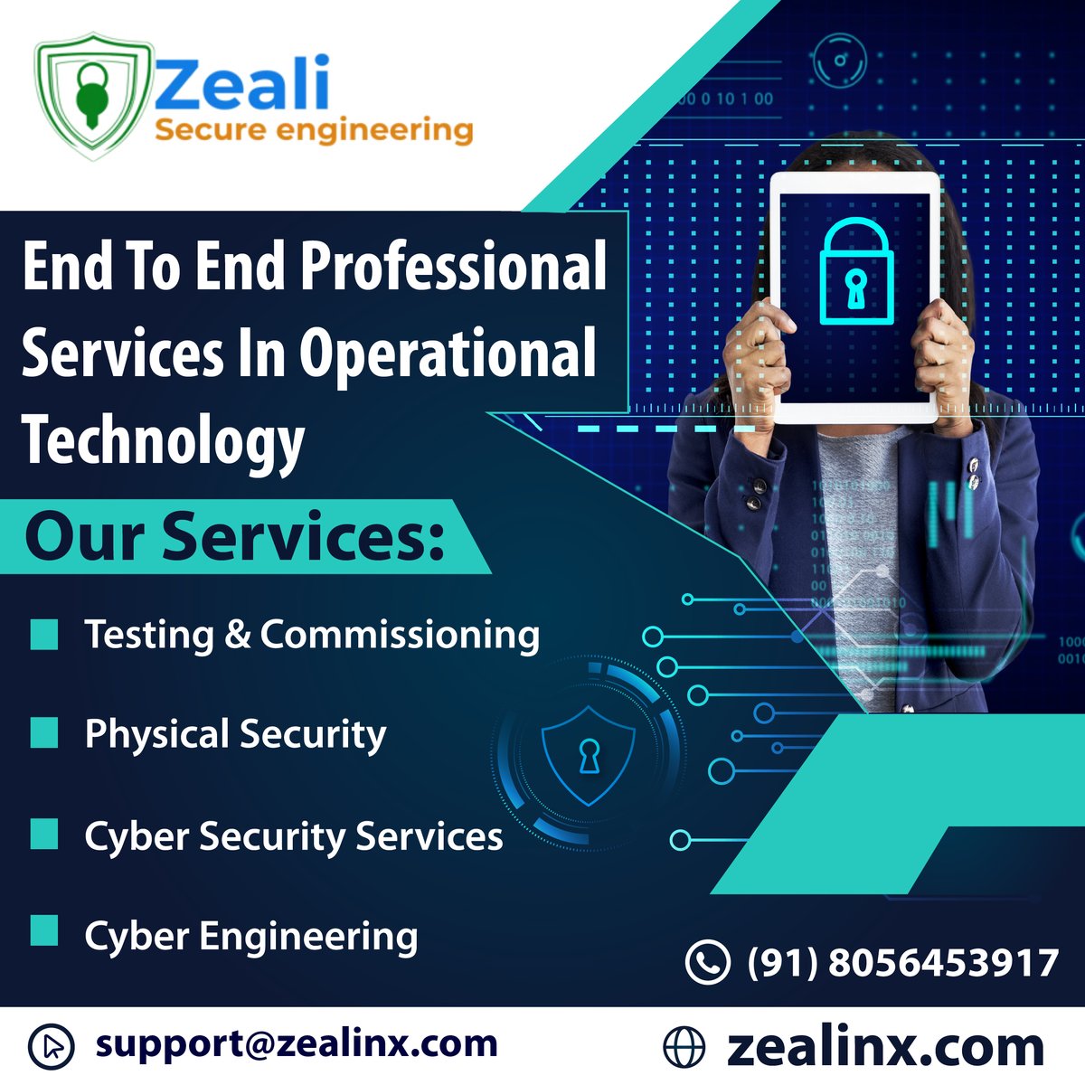 zealisecurity's tweet image. Completely Managed Expert Services in Operational Technology!

Visit : zealinx.com 

Call : +91 80564 53917

#Zealinx #ZealiSecureEngineering #TestingandCommissioning #PhysicalSecurity #CyberSecurityServices #CyberEngineering #OperationalTechnology