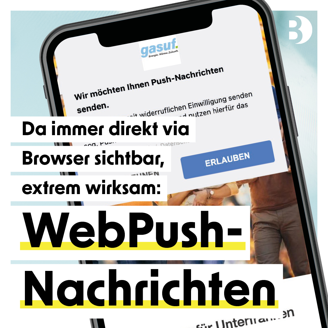 BM1de's tweet photo. 🚀#WebPushNachrichten sind der Schlüssel für effektive Kommunikation direkt auf Nutzergeräten! Perfekt für regelmäßige Content-Updates. Einfache Zustimmung und hohe Sichtbarkeit sorgen für Top-Ergebnisse. 📈 Lassen Sie sich von uns beraten!
#WebPush #DigitalMarketing https://t.co/K3NQgvigav