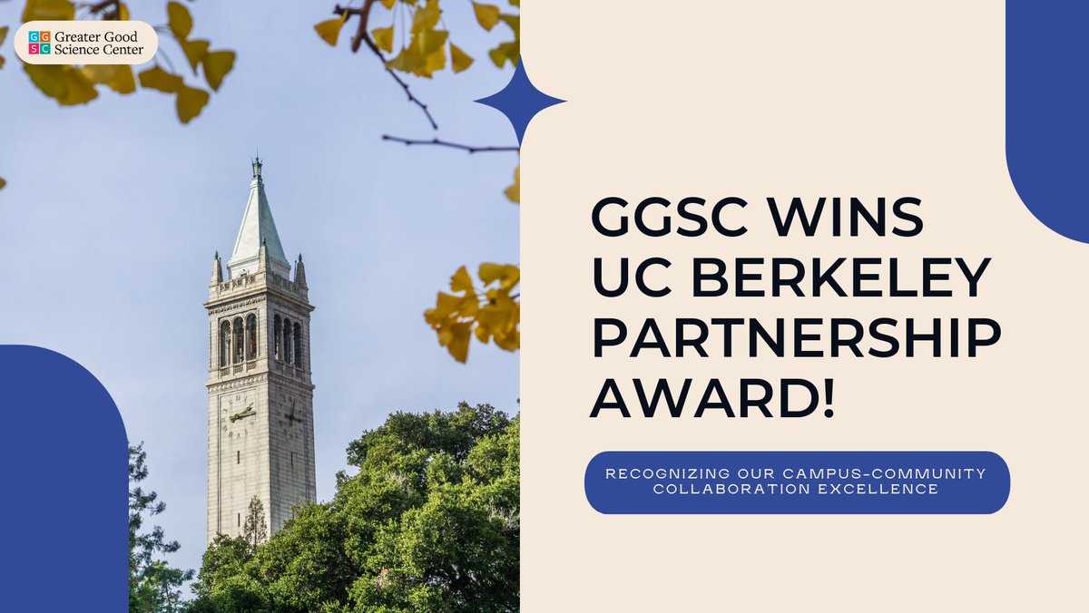 GreaterGoodSC's tweet photo. 🎉 Exciting news! The CalHOPE Student Support Partnership has won the 2023-2024 Chancellor's Campus-Community Partnership Award! 🏆 Honoring our commitment to social change and community well-being. 🌟Read more: https://t.co/m9BCgjuKEE #UCBerkeley #CalHOPE https://t.co/9fv6CkC7Kn