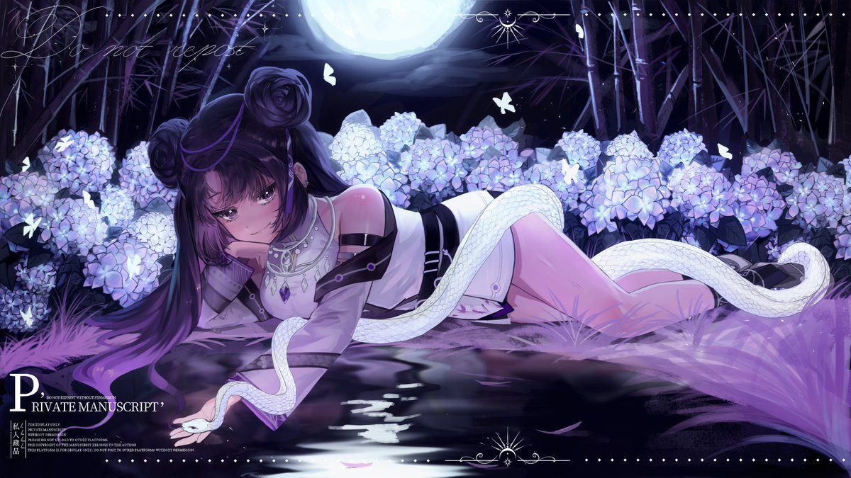 #commission #vgencode
Another commission! The hydrangeas in the background is killing me