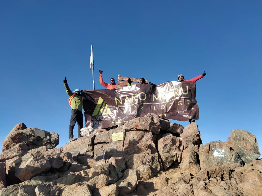 nmriverlodge's tweet photo. At Naro Moru River Lodge, our commitment to excellence reaches new heights—literally!
Last week, our team proudly climbed Mt. Kenya's 3rd highest peak, showcasing the spirit and dedication that define our brand.
#JazaVan #MountainClimbing #MtKenya #AnEscapeToNature https://t.co/raHdMTSkOQ