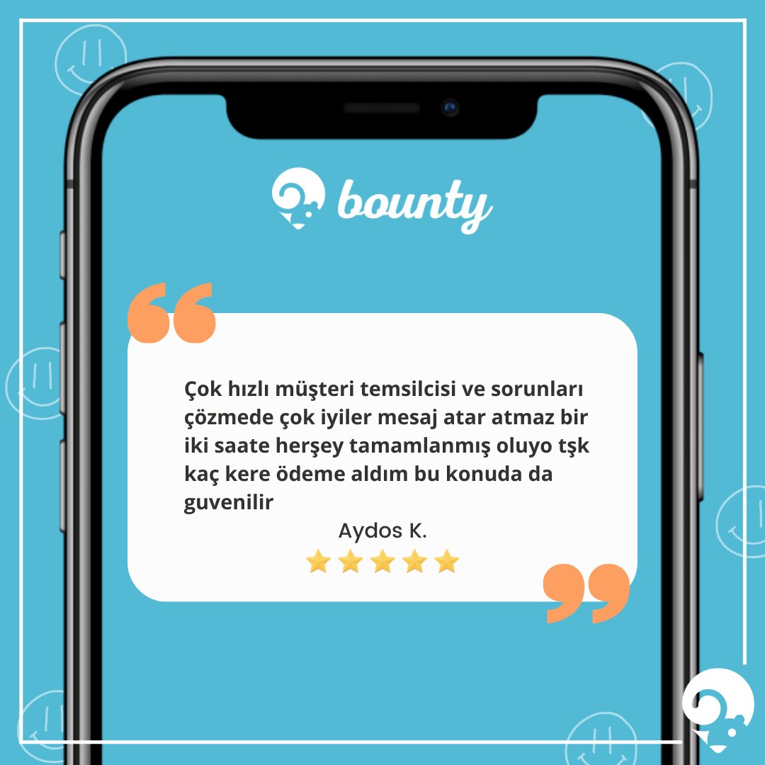 GetBounty's tweet photo. Sizden Gelenler 💌
Uygulamamızı ne kadar sevdiğinizi görmek bizi çok mutlu ediyor! 🥰 İşte sizden gelen bazı harika yorumlar...

#getbounty #kullanıcıyorumları #appreviews #parakazandıranuygulamalar #anketdoldurkazan https://t.co/yVKJ4TvzIt