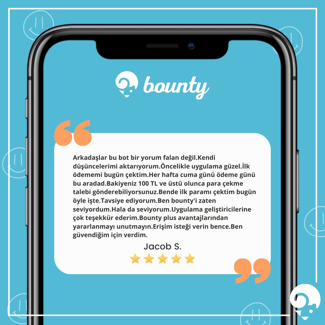 Sizden Gelenler 💌
Uygulamamızı ne kadar sevdiğinizi görmek bizi çok mutlu ediyor! 🥰 İşte sizden gelen bazı harika yorumlar...

#getbounty #kullanıcıyorumları #appreviews #parakazandıranuygulamalar #anketdoldurkazan