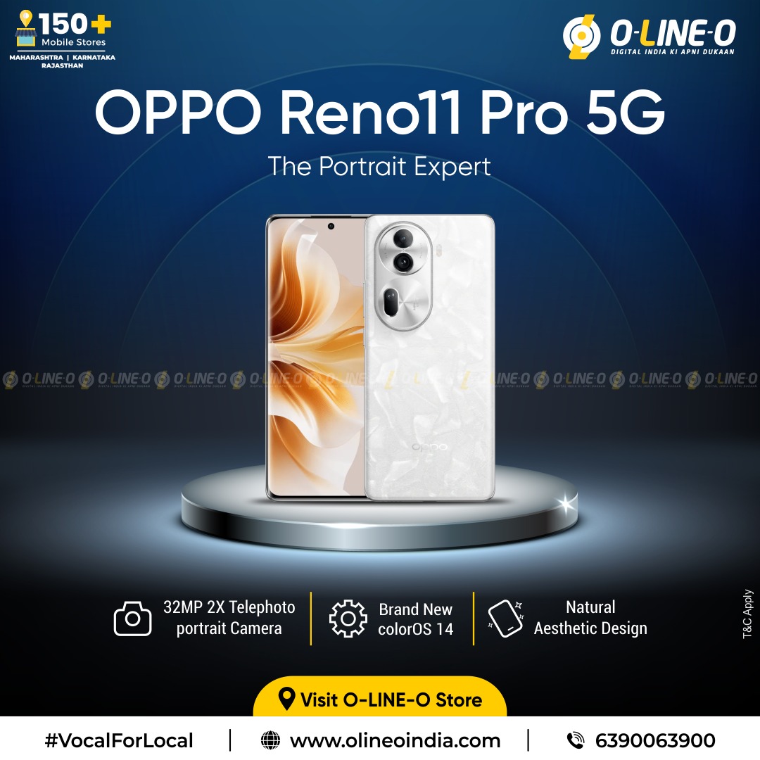 OLineOIndia's tweet photo. Step into a world of elegance with the Oppo Reno11 Pro 5G, where every detail is a masterpiece. Explore life's wonders through its 32MP2X Telephoto Portrait Camera and dive into the seamless experience of Brand New ColorOS 14. 📸✨
.

.
.
.
#olineo #olineoindia #OppoReno11Pro #ColorOS14 #naturalaestheticdesign