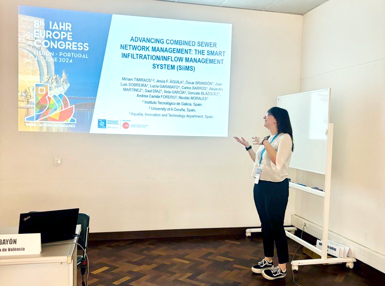 LIFEreseau's tweet photo. As we announced, this week @LIFEreseau  has been presented at the EUROPE CONGRESS of the @IAHR in Lisbon.

Here you have some pictures of the presentation of our colleague Míriam Timiraos Díaz from @itg_imagine  Technology Center. https://t.co/GGYVGYP9Ur