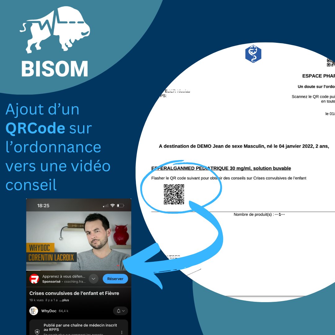 BisomHealthCare's tweet photo. Parce que nous écoutons nos clients et restons à l’affut des bonnes idées, nous avons adopté et mis en œuvre l’idée du Dr. @Whydoc_ : « prescrire des conseils ».
 
Cette nouvelle fonction est intégrée dans BISOM LRM
 
#esante #prescription #sas #urgences https://t.co/P6GWmJJNbx