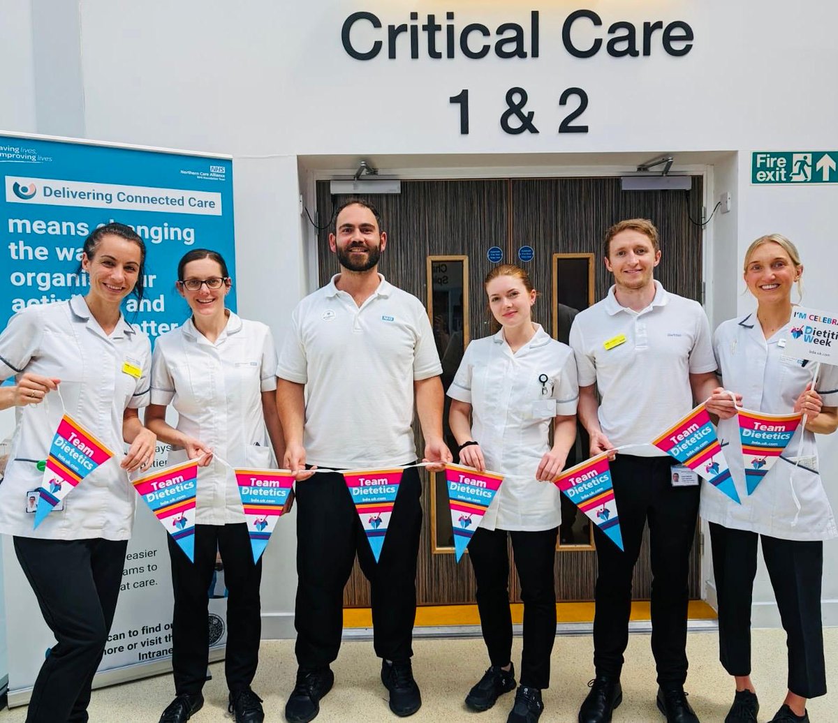 Happy Friday!! Let us introduce ourselves 👋🏻. We are the Critical Care Dietitian Team - to mark the end of Dietitians Week, we will be taking over the account today and showing you a little bit of what we do... #DW2024 #ICUWeek2024 <a href="/BDA_Dietitians/">British Dietetic Association</a> <a href="/ICS_updates/">Intensive Care Society 💙</a>