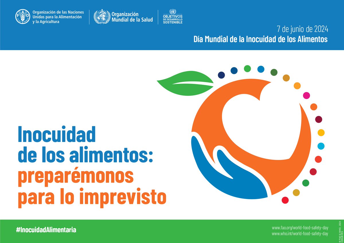 agpfishquality's tweet photo. Llevamos años a tu lado comprometid@s con la prevención de imprevistos mediante el establecimiento de una cultura positiva de inocuidad y calidad de los alimentos en tu empresa #FoodSafetyCulture #WordlFoodSafetyDay @FAOWHOCodex @AESAN_gob_es https://t.co/rjVN7FPmXR