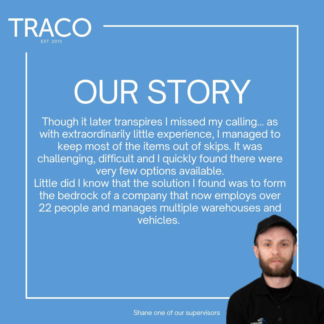 JasonadremBen's tweet image. Meet Jason, the founder of Traco UK Ltd! 🌟

#TracoUK #Sustainability #OfficeClearance #MeetTheFounder