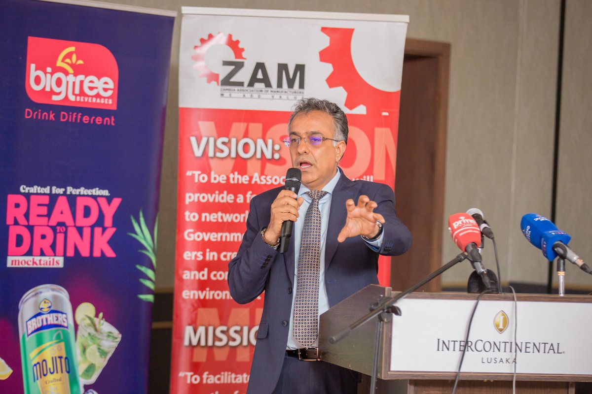 ZambiaMfg's tweet image. On Wednesday 5th June, ZAM members gathered at the Intercontinental Hotel for the Pre-Budget Meeting, where we presented our 2025 budget submissions to the Minister of Finance and National Planning, Hon. Situmbeko Musokotwane.
#WeAddValue