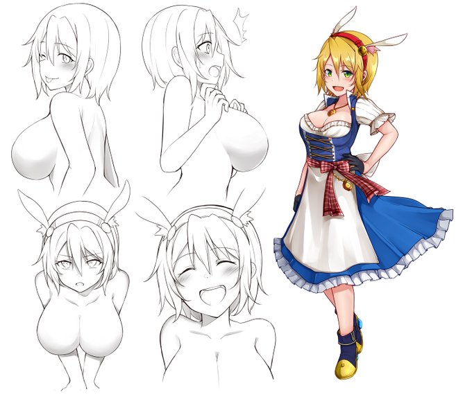 うちのこエーリカさん。バストはH(2重の意味で) 