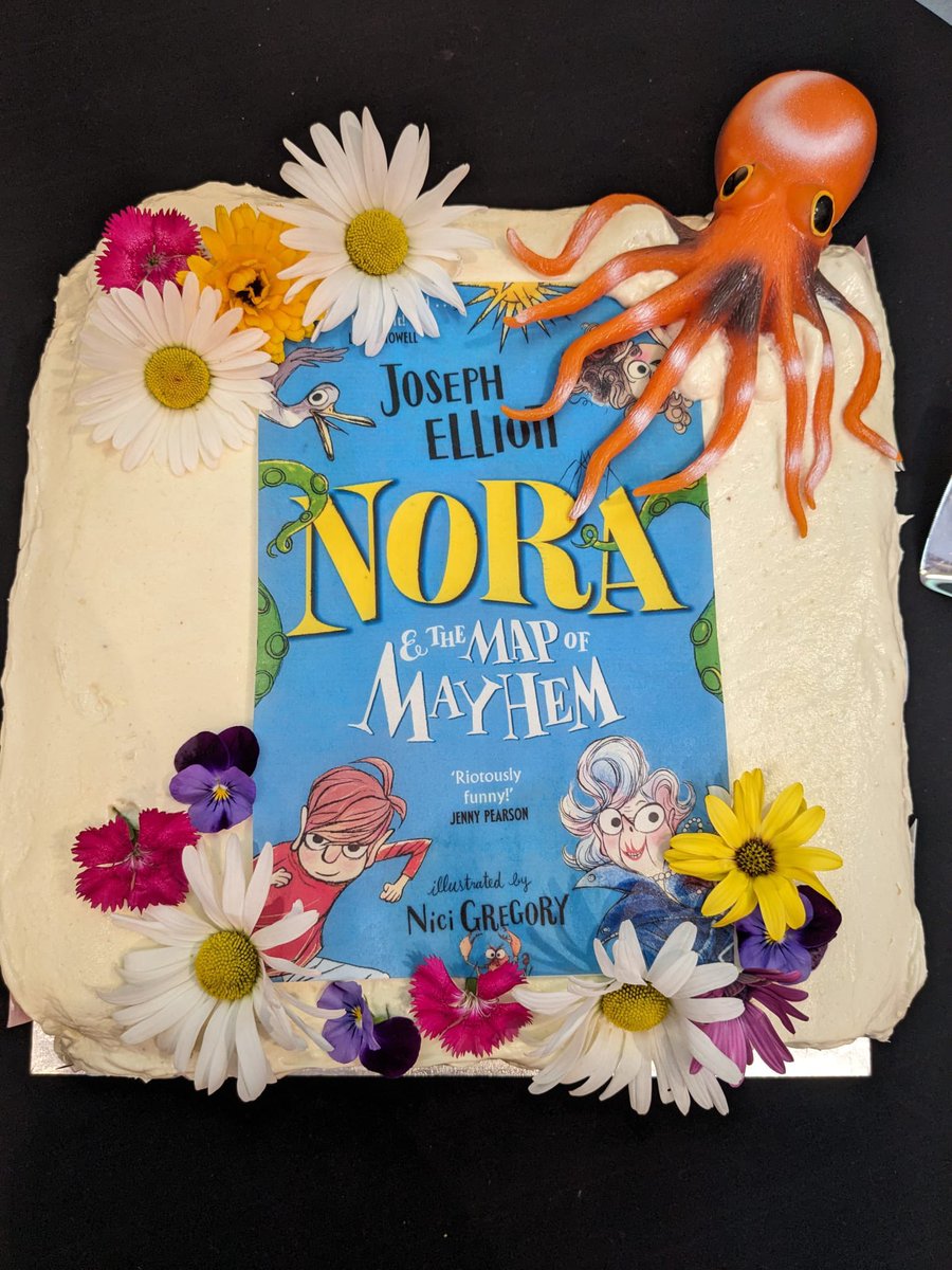 PhilippaPoole28's tweet photo. A lovely evening celebrating Nora and the Map of Mayhem by the hilarious @joseph_elliott and amazing @NiciGregory at @clpe1 last night. Don’t miss the most laugh out loud book I’ve ever read - and meeting the sassiest gran Nora! @piccadillypress https://t.co/HYneSxo2Kz
