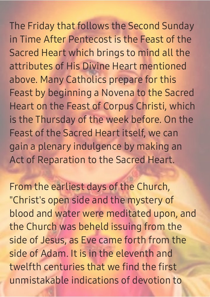 TianaPatrick8's tweet photo. Today, we celebrate the Solemnity of the Sacred Heart of Jesus. 
The Heart that loves us so much. 
O Heart ever sensible of our misery and the wretchedness to wish we have caused it. Have mercy on us.
#SacredHeartofJesus
#Catholics 
#JesusChrist https://t.co/JZ0qzf5peS