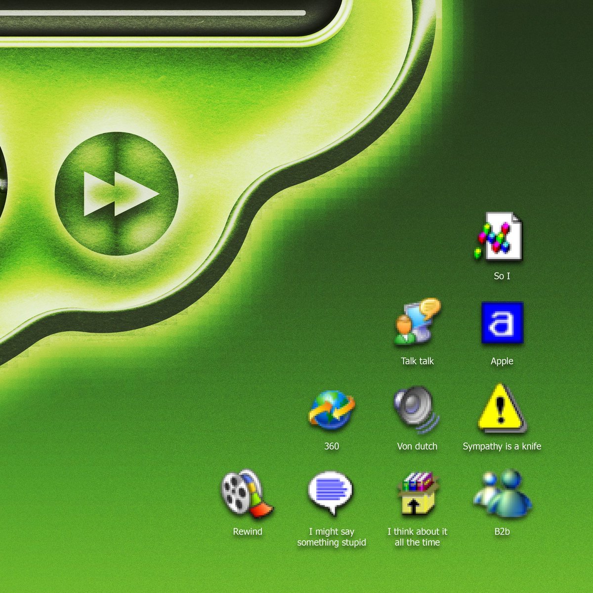 ohfourtwoseven's tweet photo. Happy #BRAT day!!! Celebrating @charli_xcx new album with this windows XP / windows media player inspired artwork as this is what the album feels like to me 🟩💚📟🍏🦠🔫 https://t.co/ogZGQpnmI3