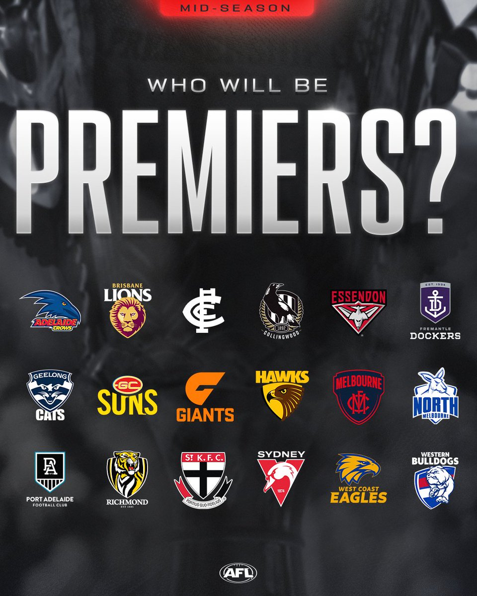 AFL's tweet photo. Predictions please 🏆 https://t.co/7lHlRjmI7P