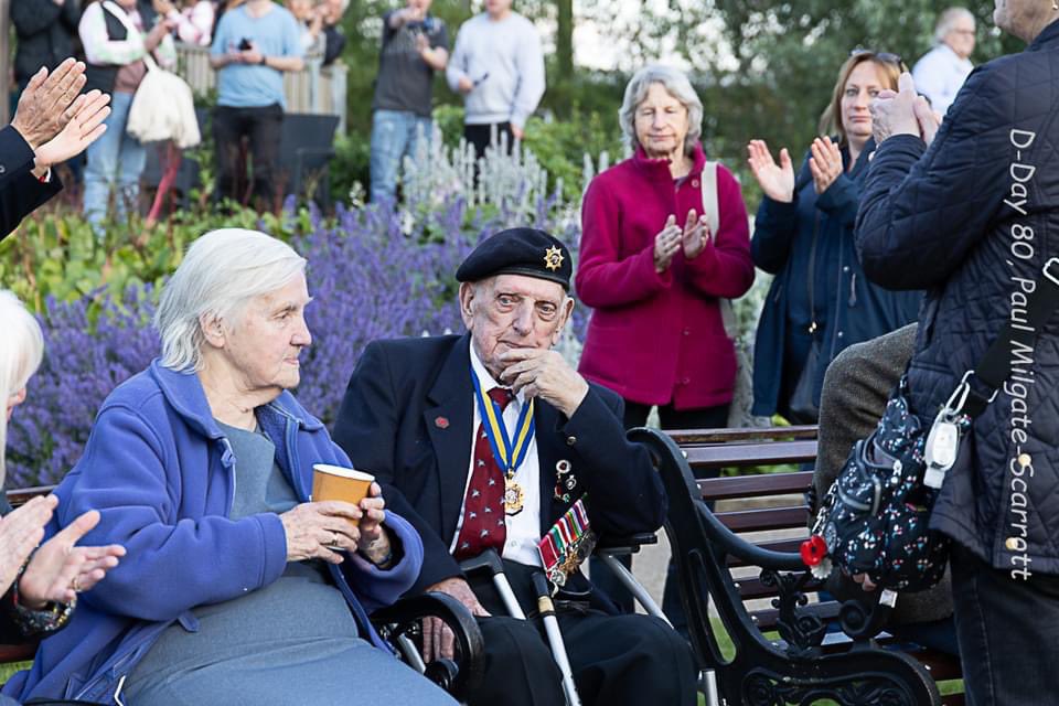 A privilege to attend the D-Day Beacon Lighting in Victoria Park last night and to meet one of our #Stafford local veterans George aged 98. 

We must never forget the immense debt we owe the heroes of D-Day who made the ultimate sacrifice to ensure freedom triumphed over tyranny