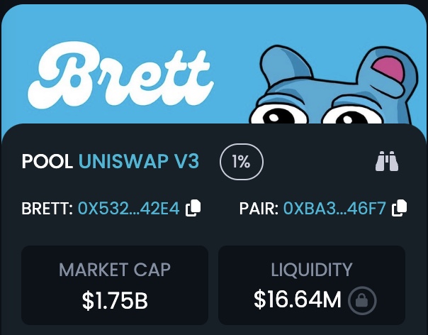 $BRETT Just Broke A 1.75B All Time High. <a href="/BasedBrett/">Brett</a>