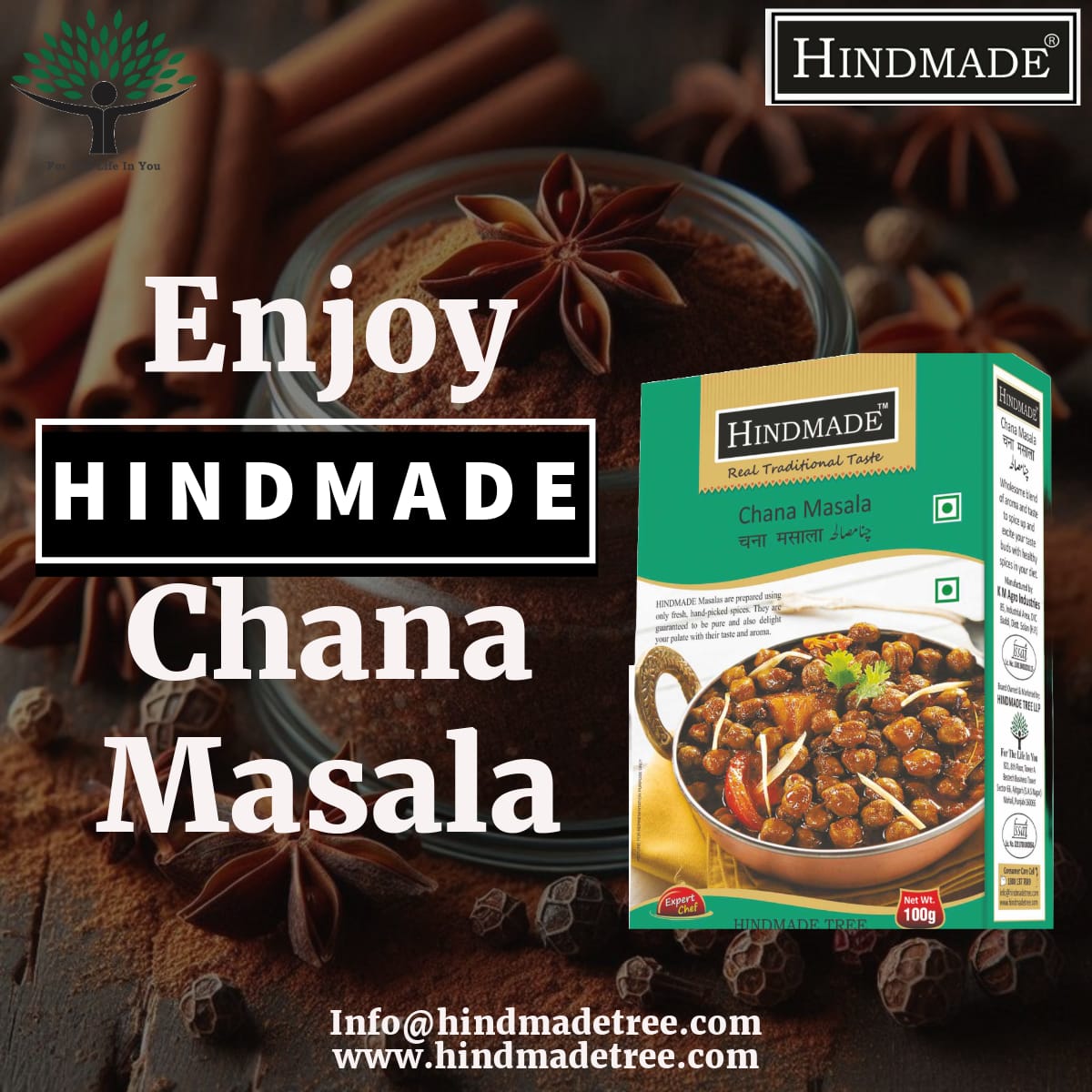 HINDMADE's tweet photo. Enjoy your recipe with Hindmade - Chana Masala #spices https://t.co/2ATHr9oQu7