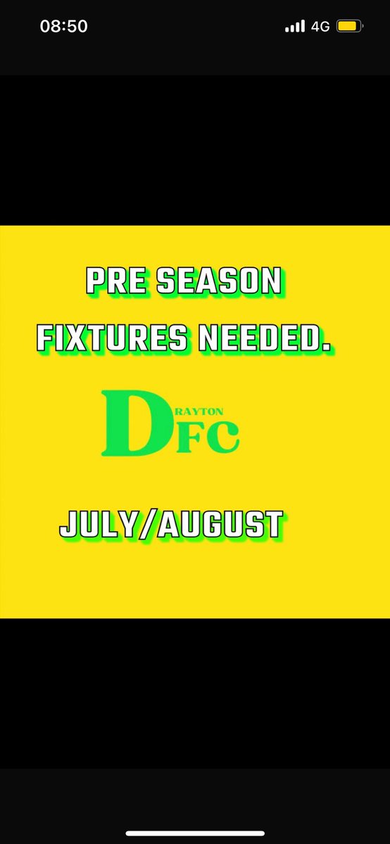We are looking for games, the dates we have available are;

July 21st
July 28th
 Aug 4th
Aug 11th
Aug 18th 
Aug 25th