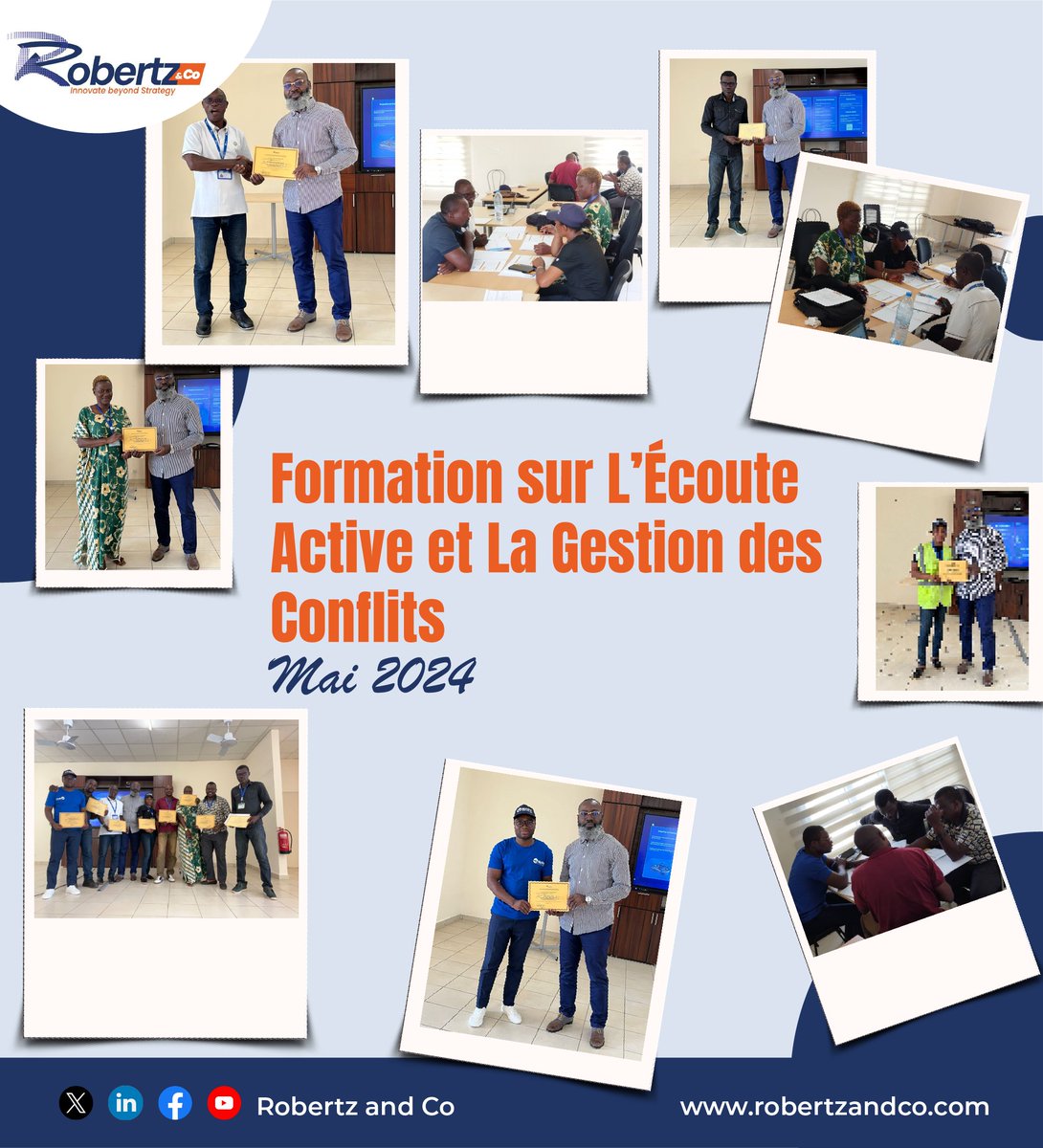 RobertzCo's tweet photo. 📸 Retour sur notre formation à Batchenga les 30 et 31 mai 2024 ! Nous avons eu l'honneur de former les Relais Communautaires sur le thème : Écoute Active et Gestion des Conflits. https://t.co/ZG5DHNdrS2
