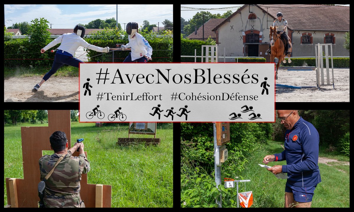 COM_ECIA's tweet image. L’EM du COMECIA a rendu hommage aux blessés de l’armée de Terre en organisant un pentathlon. 

Tous ensemble, nous avons tenu l’effort afin d’honorer leur courage au sein de la Défense ! 🇫🇷

#AvecNosBléssés #TenirLeffort #CohésionDéfense 🤝