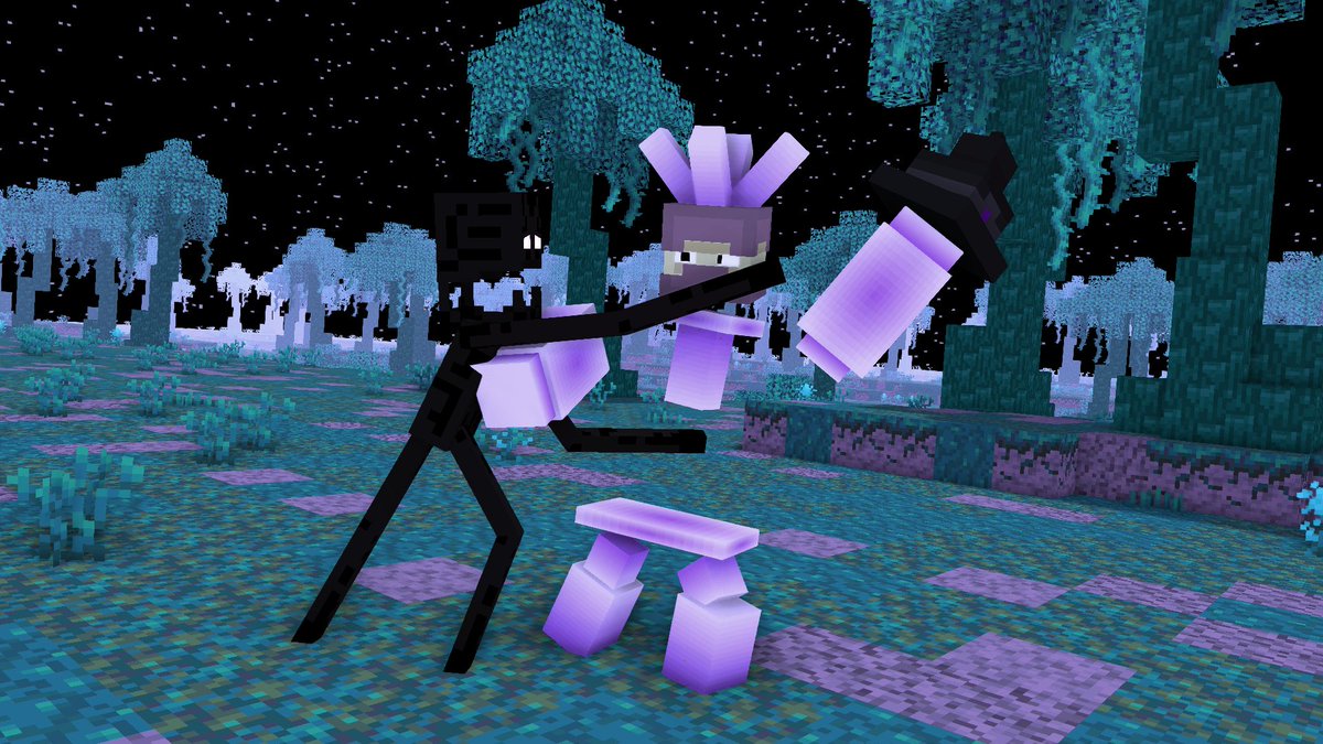 baryonyx138's tweet image. #minecraft #mineimator Takes of some ender locations in #rainimator&apos;s War of the Ender Kingdoms series