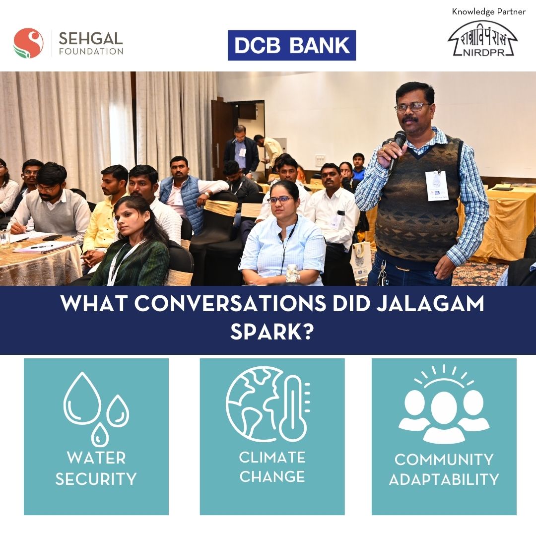 smsehgalfdn's tweet photo. The #Jalagam #workshop series was an inspiring start!
#Collaboration with #stakeholders is critical for developing impactful #watermanagement strategies. The series shed light on the #community-driven #solutions for a #watersecure future.
@DCBBank @NIRDPR_India #sdg6 #climate https://t.co/b1KoLhmmeY