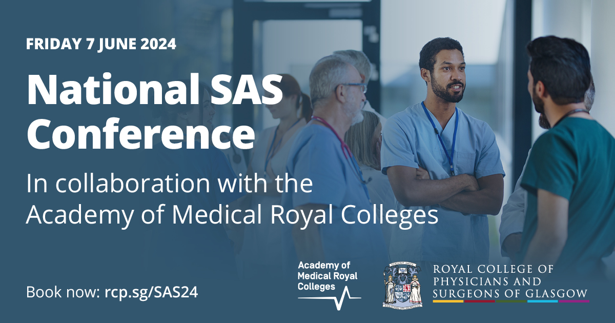 Royal College of Physicians & Surgeons of Glasgow (@rcpsglasgow) on Twitter photo Welcome to everyone joining today’s National SAS Conference. In the morning, your speakers will include <a href="/carriemacewen/">Carrie MacEwen</a>, <a href="/RCoAPresident/">Dr Claire Shannon</a>, <a href="/JeanetteRCR/">Jeanette Dickson</a>, @aakochha, <a href="/AntonEmmanuel2/">Anton Emmanuel</a>, <a href="/TMitchellFRCS/">Tim Mitchell</a> and @nik_henderson.
<a href="/AoMRC/">AoMRC</a> Welcome to everyone joining today’s National SAS Conference. In the morning, your speakers will include <a href="/carriemacewen/">Carrie MacEwen</a>, <a href="/RCoAPresident/">Dr Claire Shannon</a>, <a href="/JeanetteRCR/">Jeanette Dickson</a>, @aakochha, <a href="/AntonEmmanuel2/">Anton Emmanuel</a>, <a href="/TMitchellFRCS/">Tim Mitchell</a> and @nik_henderson.
<a href="/AoMRC/">AoMRC</a>