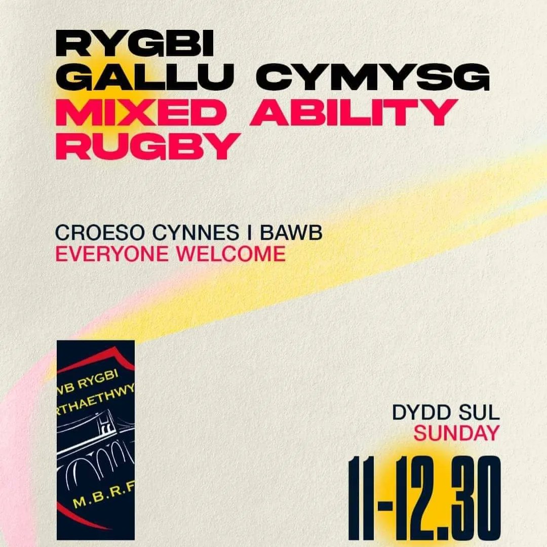 CRPorthaethwy's tweet image. We're looking forward to our next Llewod y Bont Mixed Ability Rugby session on Sunday. New players are always welcome 🦁
Edrych ymlaen at ein sesiwn Rygbi Gallu Cymysg Dydd Sul. Croeso cynnes i chwaraewyr newydd 🏉