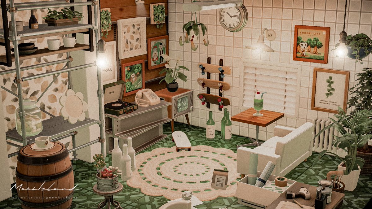 mayu_mori25's tweet photo. 🪴🍒🍸
green rétroな作業部屋
自宅6×6

この床とってもかわいい( ･ᴗ･̥̥̥ )

#あつまれどうぶつの森 #あつ森写真部
#あつ森 #ACNH #animalcrossing https://t.co/Ll8vQUDYCx