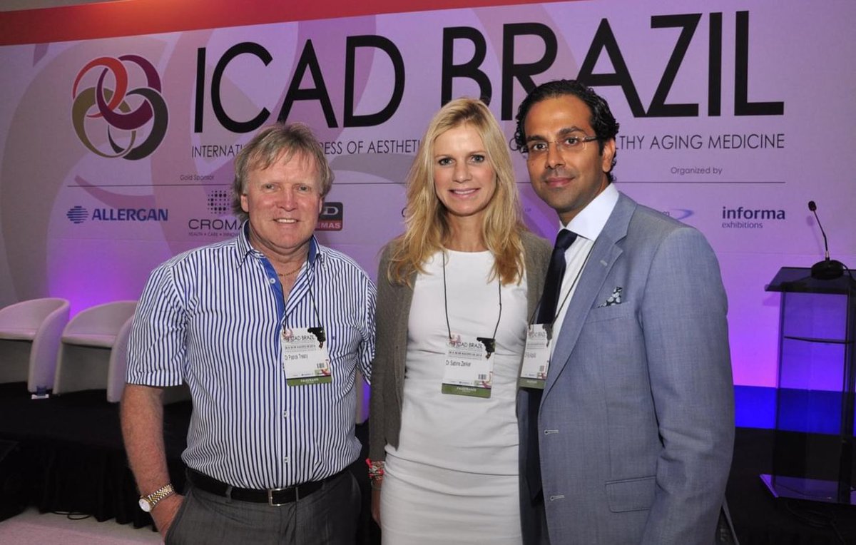 Aesthetic Memories 2016: Flying the European flag with Drs. Raj Acquilla UK and Sabine Zenker Germany at IACD ( International Congress of Aesthetic Dermatology) Frei Caneca Conventions Center, São Paulo- SP- Brazil.