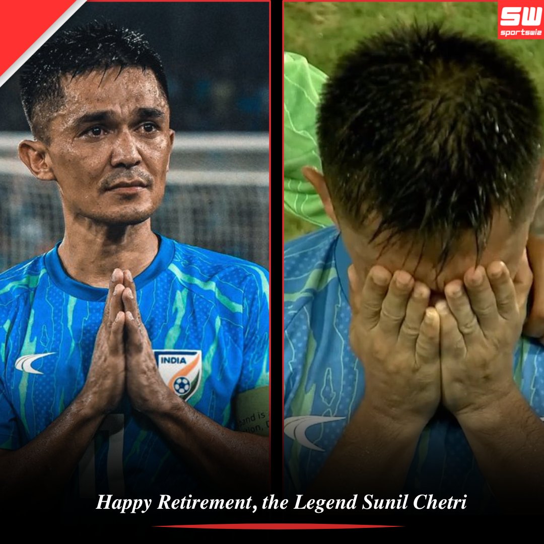 mysportswiz's tweet photo. 19 years, 94 goals, countless memories. You've been missed captain, you've been 🐐 

#sunilchetri #Indiavskuwait  #worldcupqualifier #PakvsUSA #sportswiz https://t.co/qB5JIEdlwU