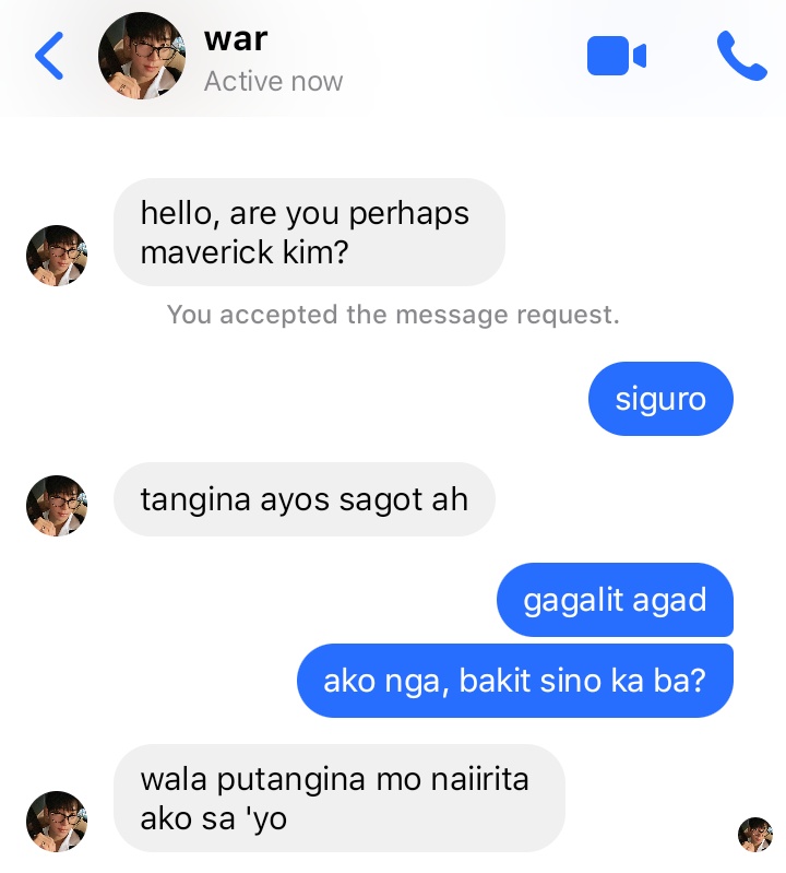 a short #minwon filo au wherein..

 murahan, bardagulan, at pag-aasaran ang bonding nina war (jww) at maverick (kmg) pero habang tumatagal bakit parang nag-iiba ang ihip ng hangin?