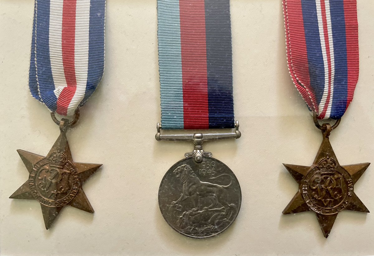 My Nan was the most gentle &amp; warm lady I have ever met, not a natural warrior.
This photo is from Feb 1945 in Belgium where she was serving with the ATS en route to Berlin aged just 20.
Here are her medals for her small role liberating Europe, along with many others just like her