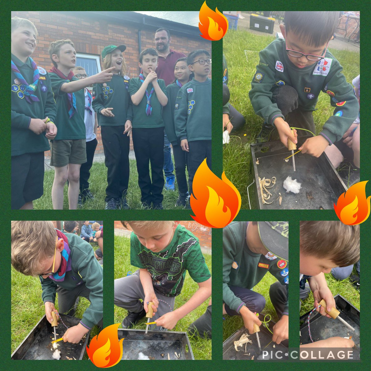 What a great first session back for our #Beavers &amp; #Cubs!

We mastered fire safety &amp; lighting, creating perfect mini roaring fires.

We had a blast roasting marshmallows &amp; making delicious s’mores.

Perfect start to our new half term! #Scouting #SkillsForLife #FireSafety #smores