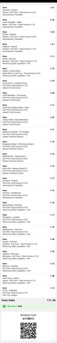 The_Eunoia's tweet image. We try again 🙏🏾🙏🏾🙏🏾
🇿🇲 A778B1C

My SA friends, most games don’t have corner market on your Betway.

Over 2.5 goals market, coming.
We keep on trying.