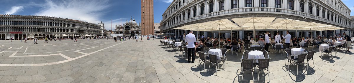 SUSIE1932's tweet photo. Having coffee and cakes at 300-year old Florian’s in St Mark’s Square. 
☕️🍰🧁#Venice #Italy #Florians  #StMarksSquare https://t.co/knrYC2zHzx