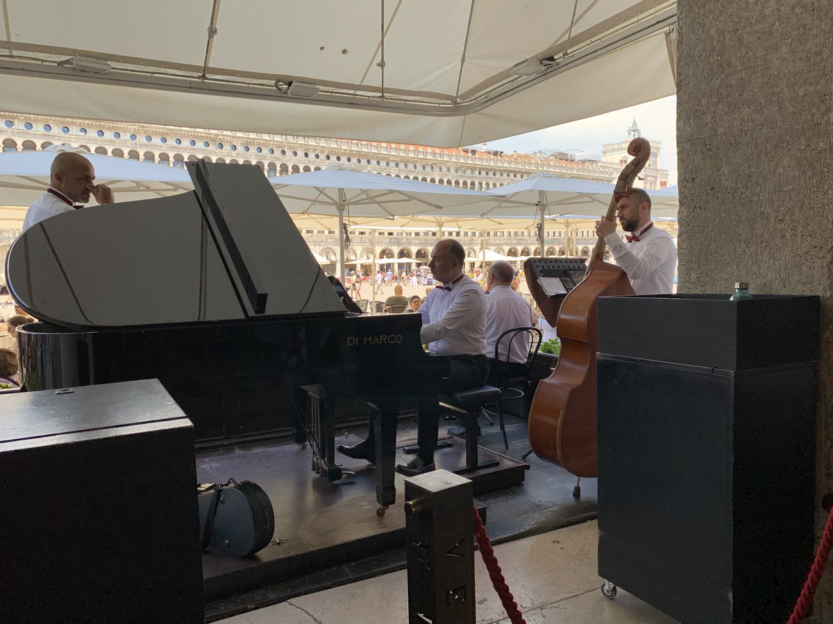 SUSIE1932's tweet photo. Having coffee and cakes at 300-year old Florian’s in St Mark’s Square. 
☕️🍰🧁#Venice #Italy #Florians  #StMarksSquare https://t.co/knrYC2zHzx