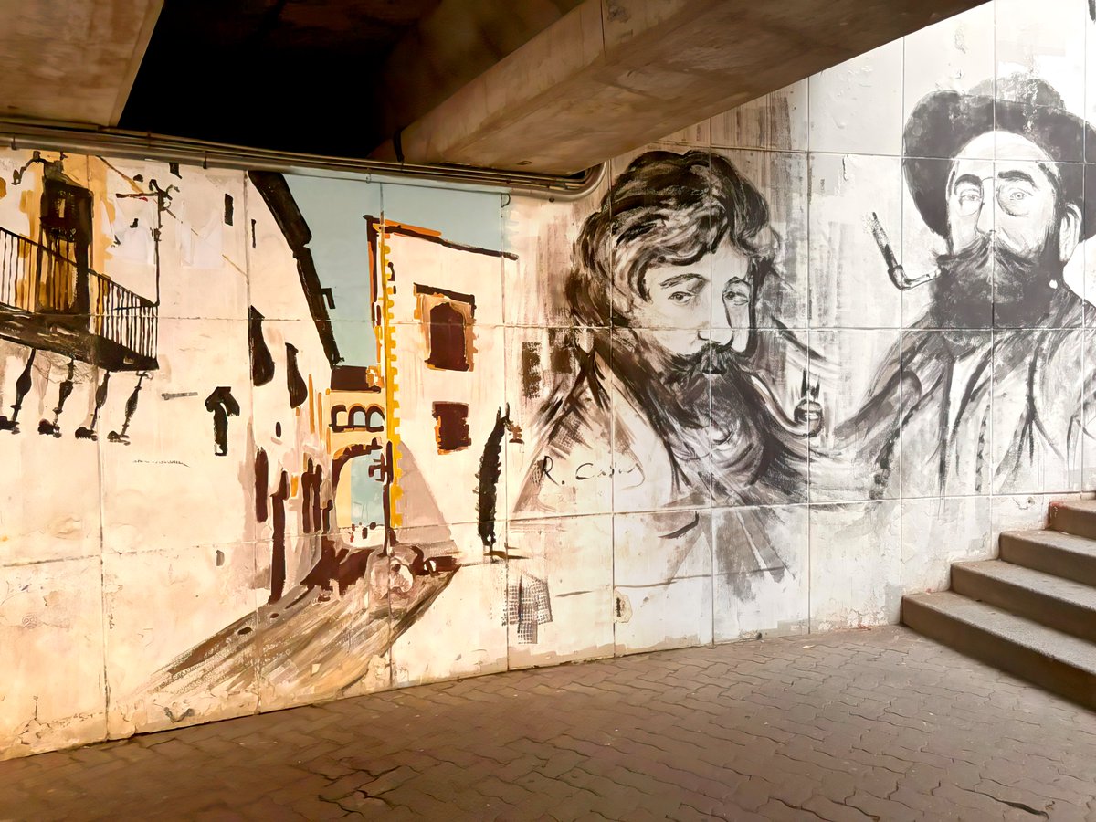 📌Celebrem la #MuseumWeek
▶️ Avui amb #UrbanNatureMW
🏛️ Una crida a favor del'harmonia que ha  d'existir entre el món natural i les construccions humanes
🖼️ Actuació d'art urbà sota les escales de la via (2019), de <a href="/Berokone/">Berok Graffiti Art</a> i <a href="/FontdevilaR/">Fontdevila_art</a> 
👉 youtu.be/YfGB5fP3KeA