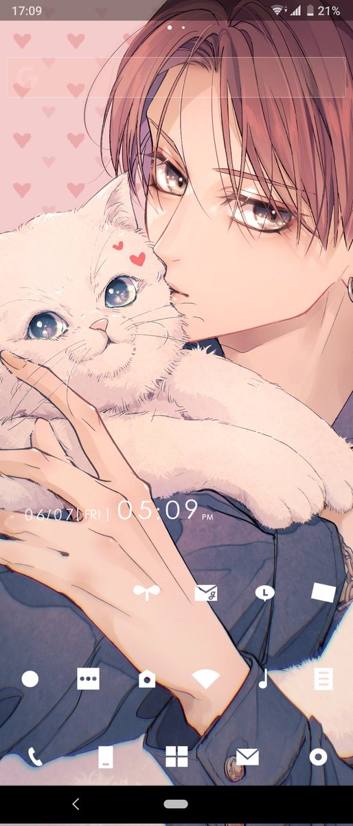 「ホーム画面」|愛染マナ❤ヒロイケ６巻3/26発売のイラスト