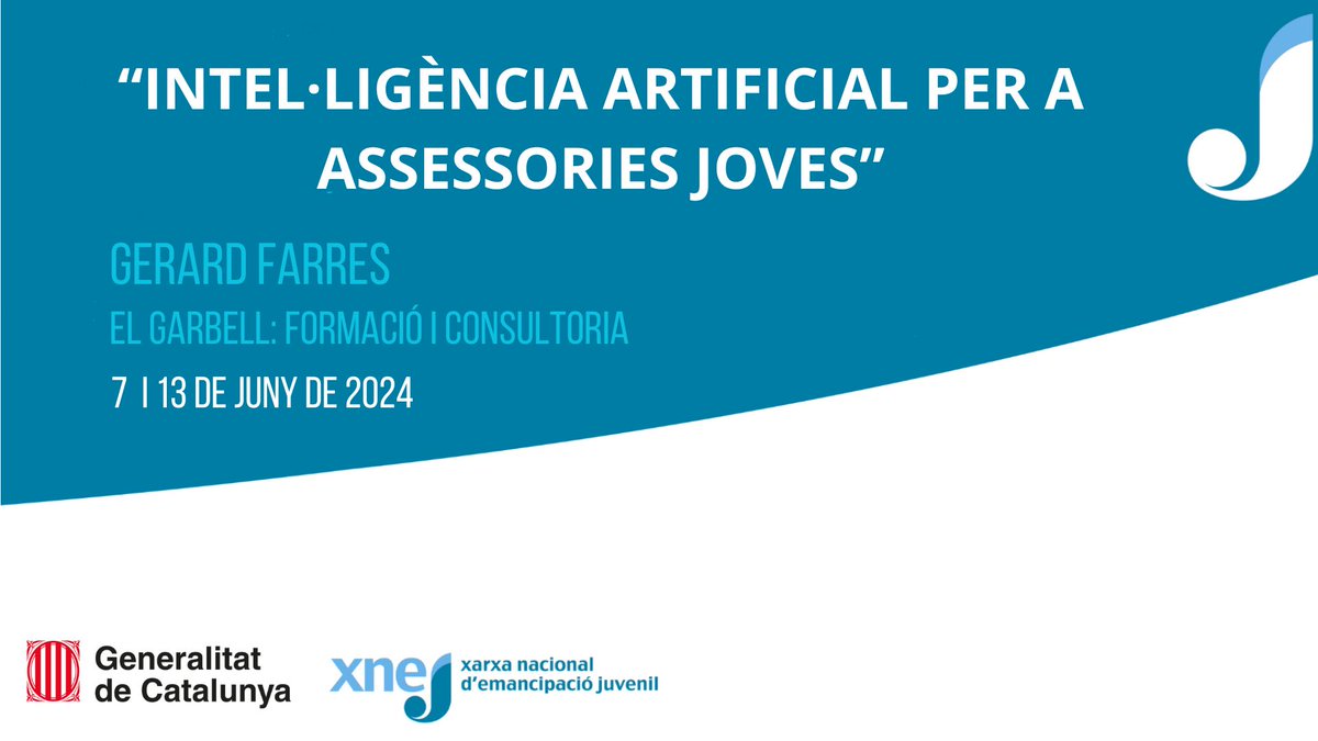 xarxa_xnej's tweet photo. Comença la sessió #XNEJ sobre Assessories per a joves assistides amb intel•ligència artificial (possibilitats, eines,...) amb Gerard Farrés #formació @joventutcat https://t.co/zXutn8NQY9