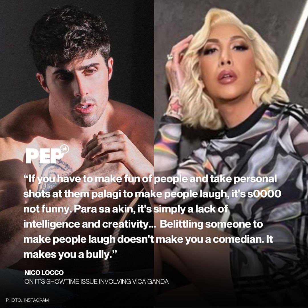 “Belittling someone to make people laugh doesn’t make you a comedian. It makes you a bully.”

Louder!📣

#NicoLocco
#ViceGanda 
#Vice
#ItsShowtime