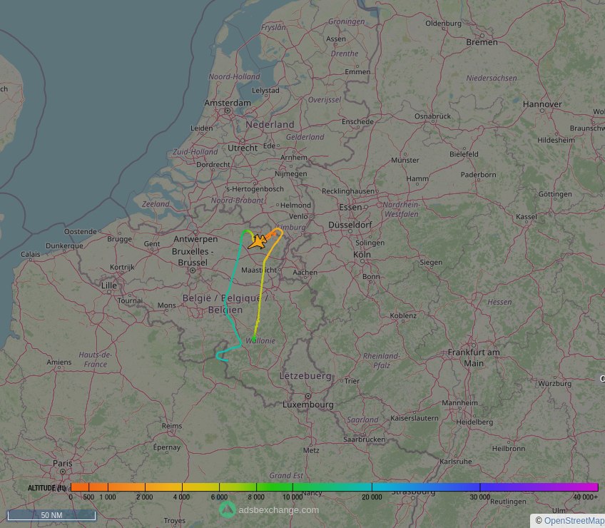 IntelskyB's tweet image. 🇧🇪 Belgian Air Component ✈️ F16 ( General Dynamics F-16AM Fighting Falcon ) (FA-132, #44F1A2) as flight #BAF433 was just spotted over 🇳🇱 Limburg, #Netherlands at ☁️ 2000 ft.

🔴 Live tracking:
global.adsbexchange.com/?icao=44F1A2

🖼️ by doppio.sh