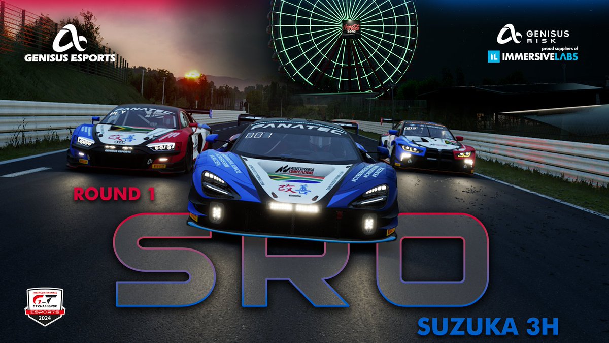 Genisus Esports (@genisus_esports) on Twitter photo 🏁 Get ready! The SRO Esports <a href="/IntercontGTC/">Intercontinental GT Challenge</a> championship kicks off tomorrow with Round 1 at Suzuka!
Our Genisus Esports teams are prepped and eager to take on the 3-hour challenge.
#223 Genisus Esports by Genisus Risk
#224 Genisus Esports
#225 Genisus Esports Academy 🏁 Get ready! The SRO Esports <a href="/IntercontGTC/">Intercontinental GT Challenge</a> championship kicks off tomorrow with Round 1 at Suzuka!
Our Genisus Esports teams are prepped and eager to take on the 3-hour challenge.
#223 Genisus Esports by Genisus Risk
#224 Genisus Esports
#225 Genisus Esports Academy